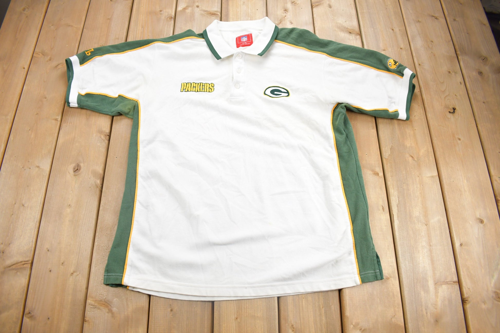 Vintage Y2K Green Bay Packers NFL Polo Shirt