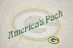 Vintage 1990s Green Bay Packers Americas Pack Embroidered NFL Crewneck Sweatshirt Mens L