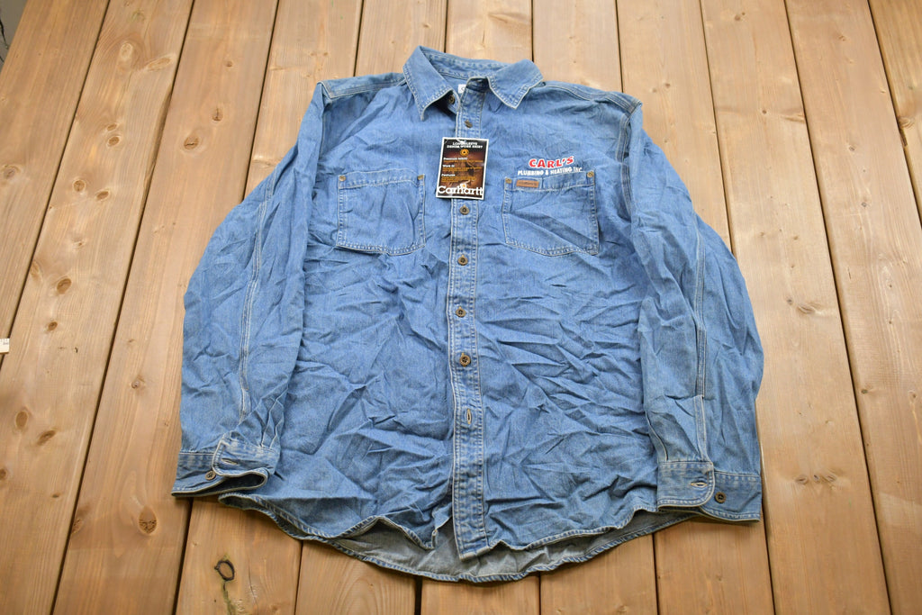 Vintage 1990s Deadstock BNWT Carhartt Button Up Shirt