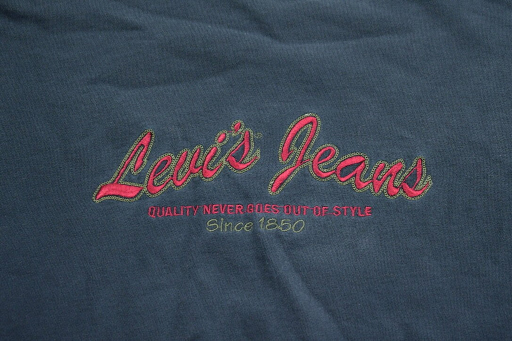 Vintage 1990s Levi's Jeans Embroidered Crewneck Sweatshirt