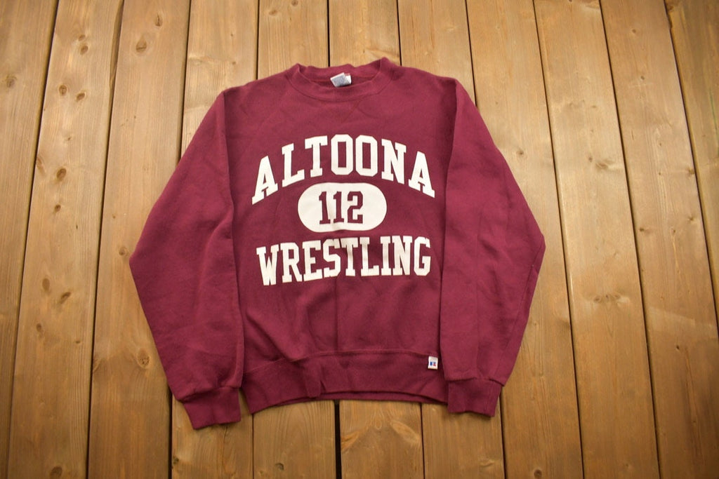 Vintage 1990s Russell Altoona Wrestling University Collegiate Crewneck