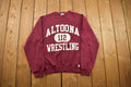 Vintage 1990s Russell Altoona Wrestling University Collegiate Crewneck