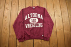 Vintage 1990s Russell Altoona Wrestling University Collegiate Crewneck