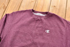 Vintage Blank Faded Burgundy Champion Pullover Crewneck