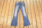 Vintage Deadstock Y2K Miss Me Bedazzled Low Rise Jeans Women's Size 26x31