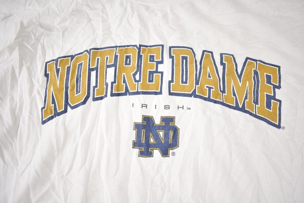 Vintage 1990s Notre Dame Fighting Irish Jansport Graphic Long T-Shirt