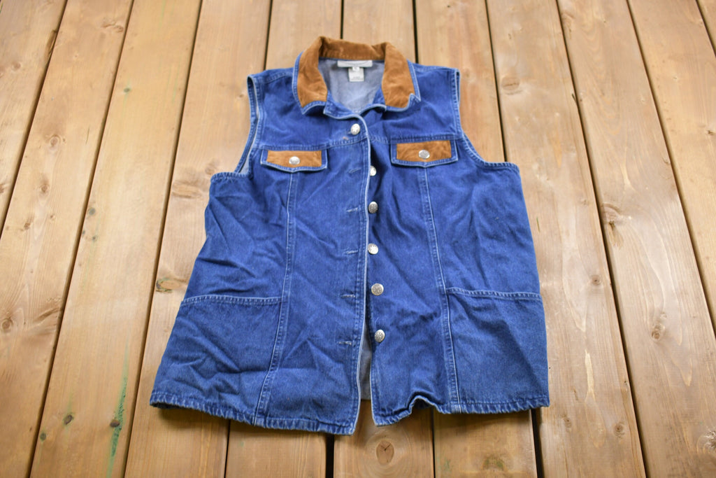 Vintage 1980s Stonebridge Denim Vest