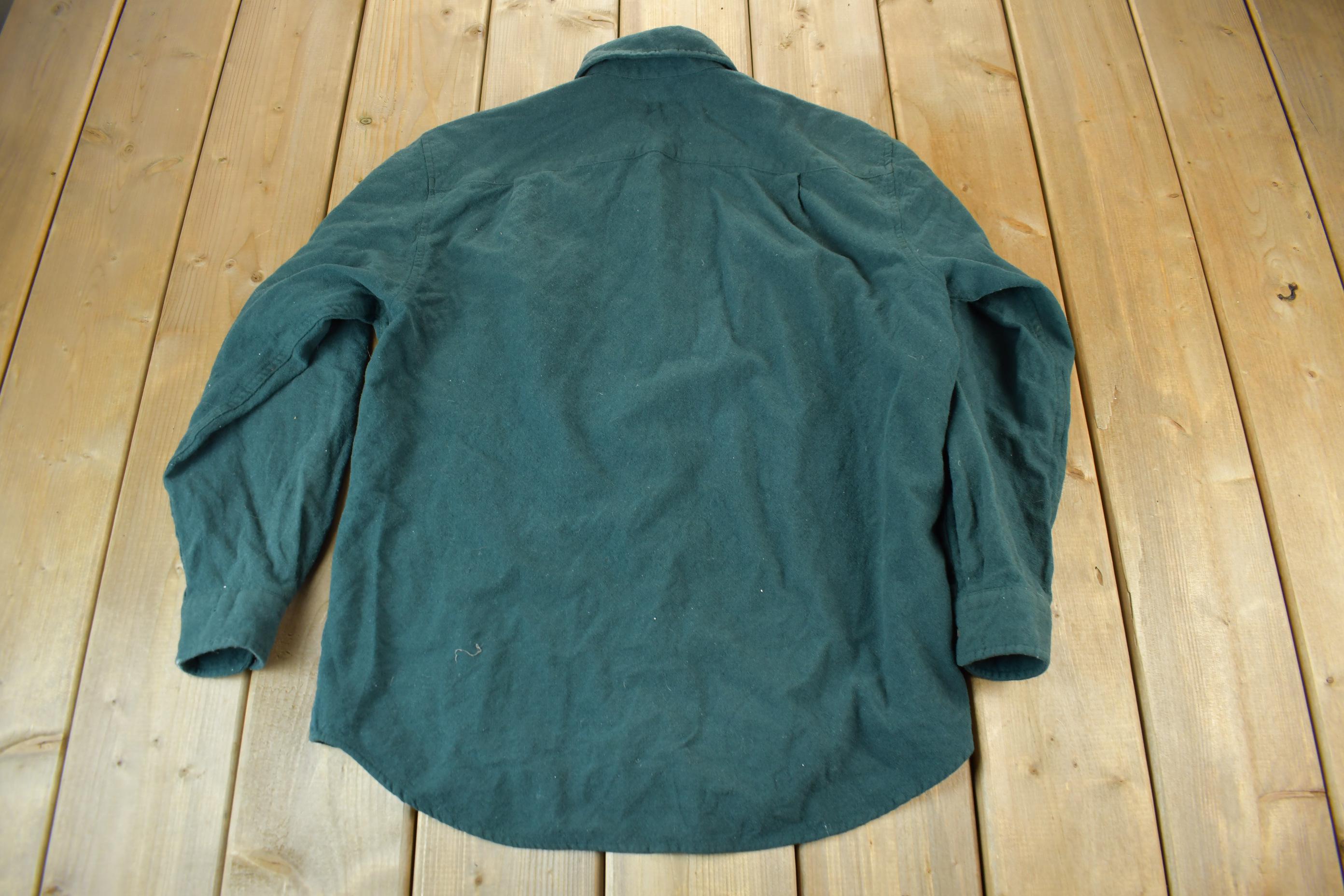 Vintage 1990s Pendleton Green Button Up Shirt
