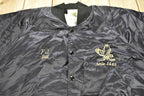 Vintage 1980s Amherst Eagles Aerie 1442 Embroidered Satin Snap Button Jacket