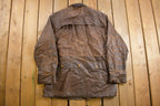 Vintage 1980s Koolah Leather Hunting Jacket