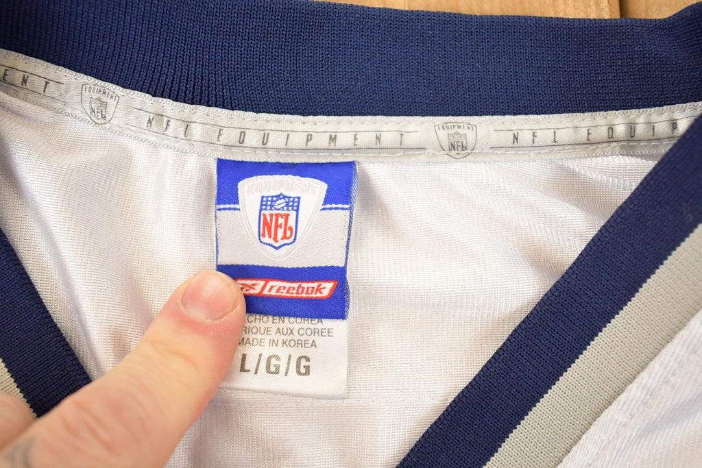 Vintage Y2K Reebok New England Patriots Tedy Bruschi NFL Jersey Men's L / Football Fan Apparel / 2000s Sportswear / Single Stitch Tee