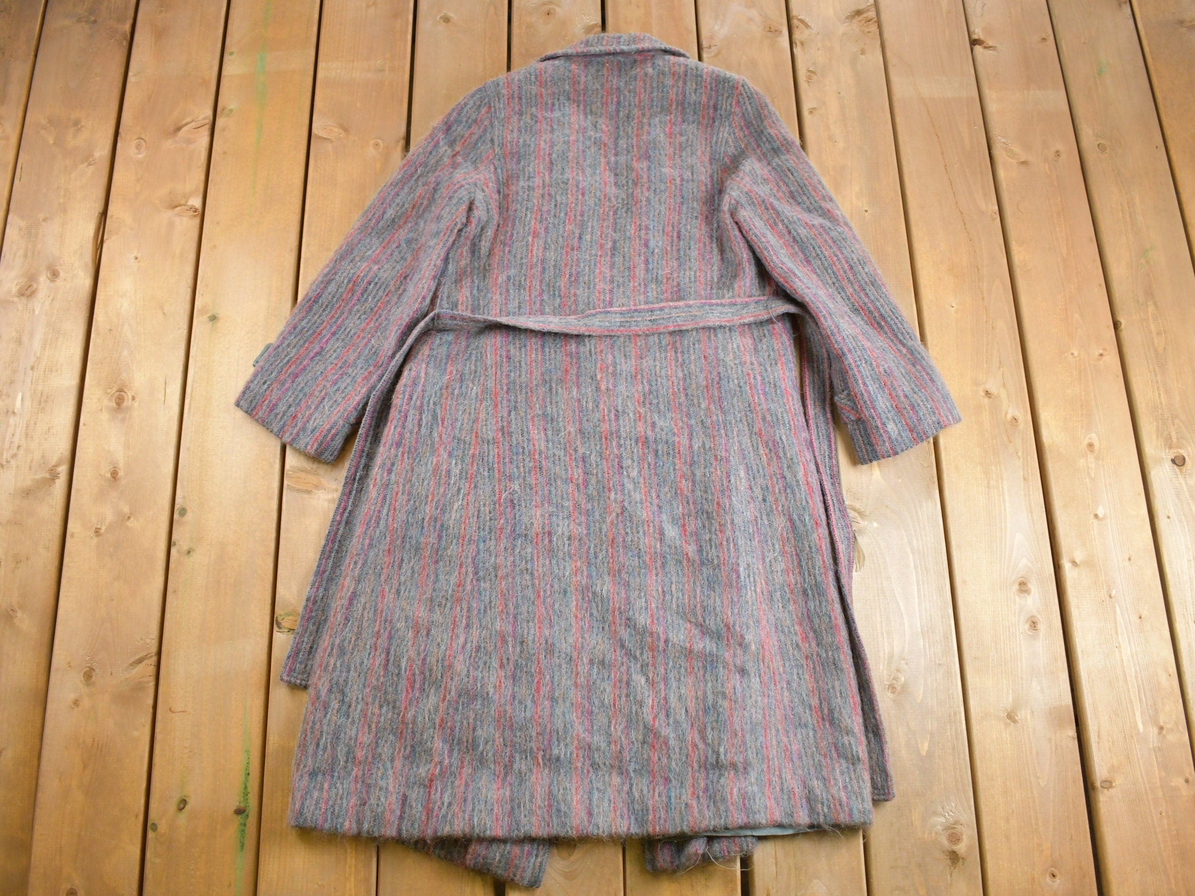 Vintage 1980s Wool Mohair Long Coat