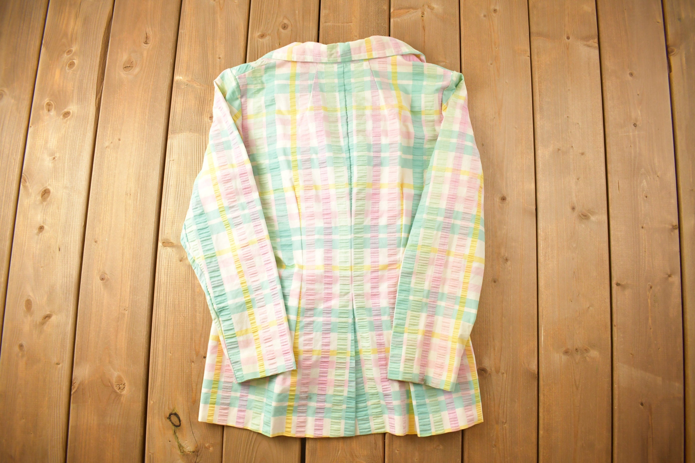 Vintage 1990s Koret Of California Plaid Button Up Shirt