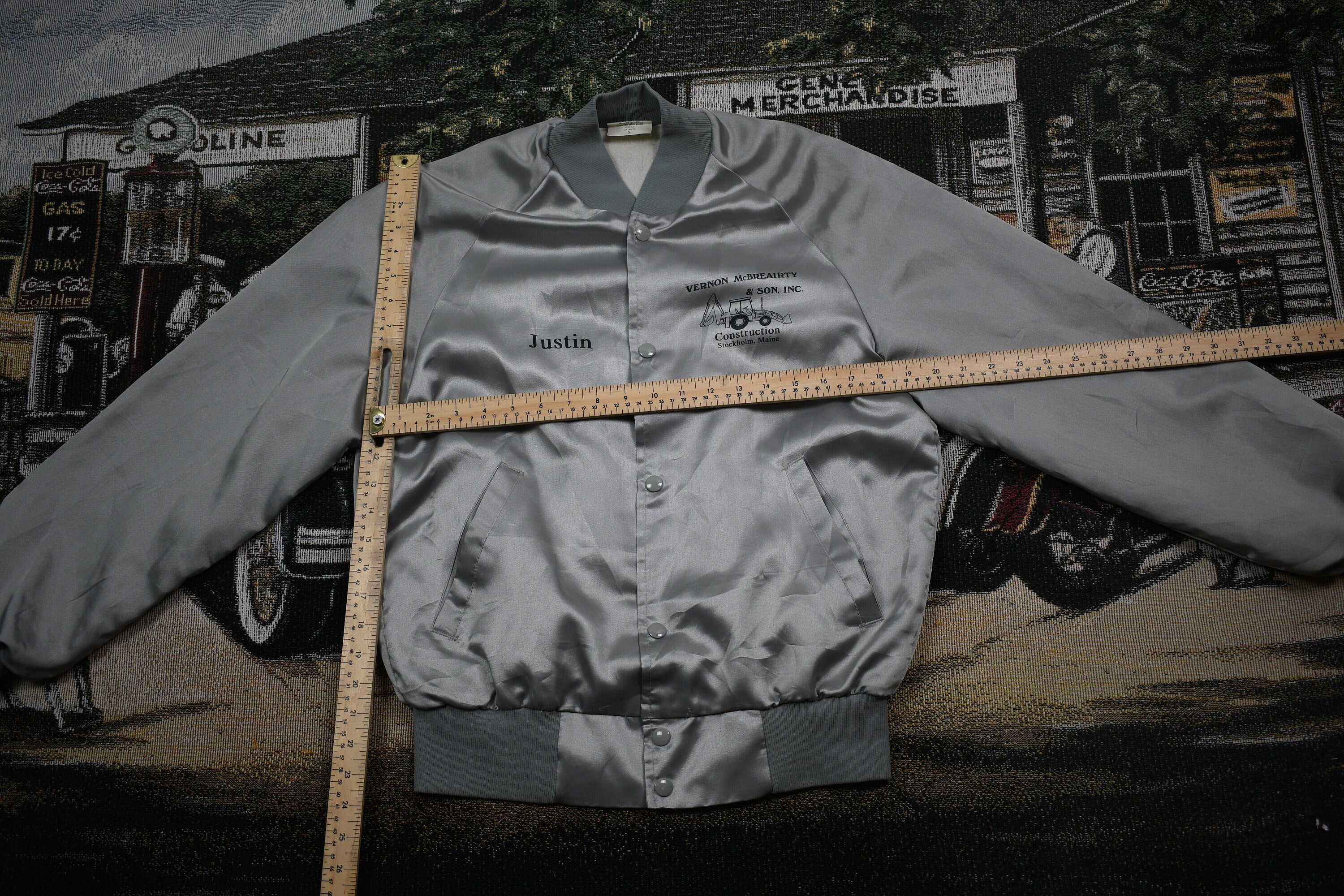 Vintage 1980s Satin Bomber Jacket