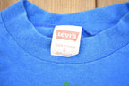 Vintage 1990's Levi's Authentic Graphic T Shirt / Vintage T Shirt / Streetwear / Graphic Tee / Kids Shirt / Made In USA
