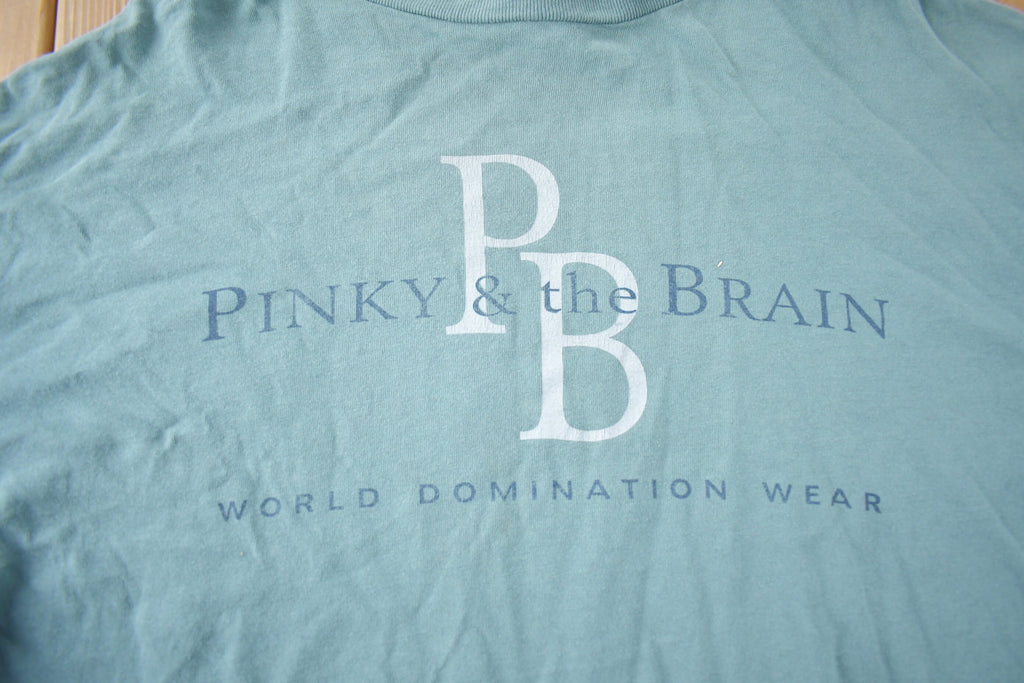 Vintage 1990s Pinky & The Brain Promo T-shirt Made In USA Size XL