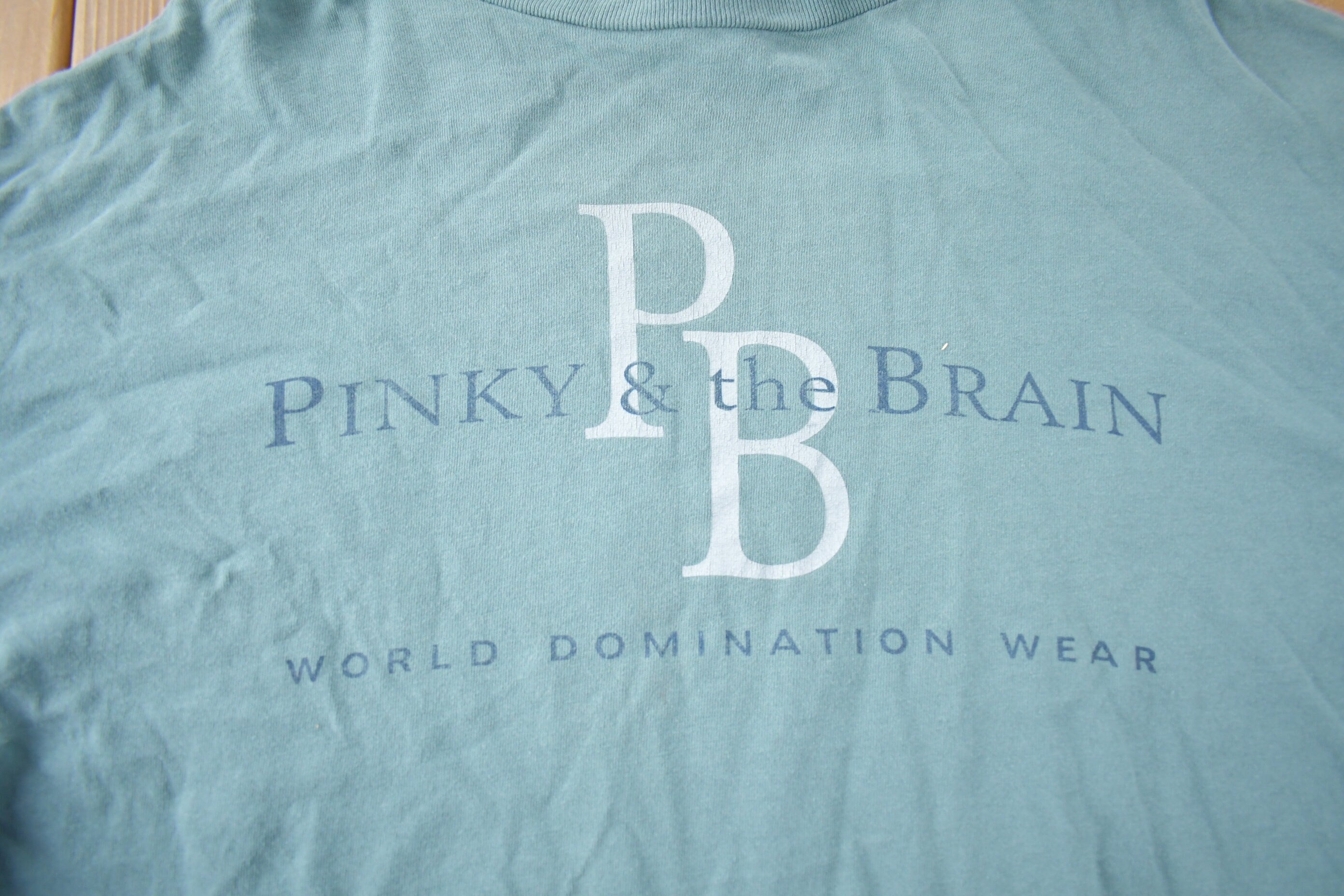 Vintage 1990s Pinky & The Brain Promo T-shirt Made In USA Size XL