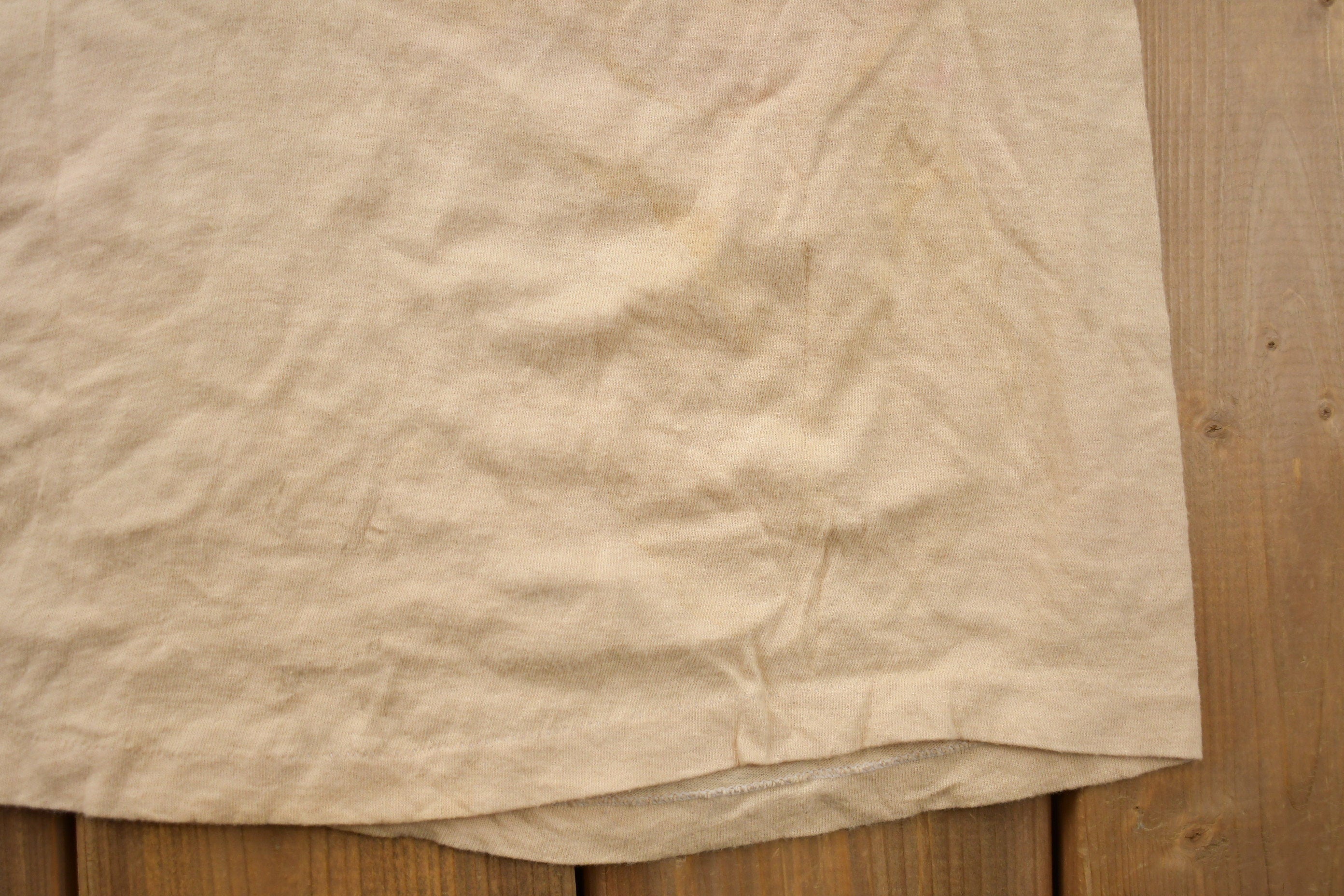 Vintage 1980s Brooklyns Finest Flock Print T-Shirt