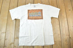 Vintage 1990s Ellis Island Souvenir Single Stitch Graphic Print T-Shirt Made In USA