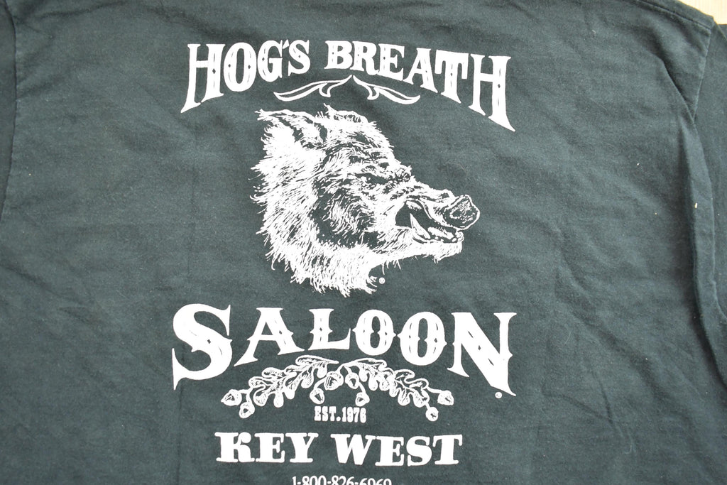 Vintage 1990s Hogs Breath Saloon Key West Florida Souvenir T-Shirt