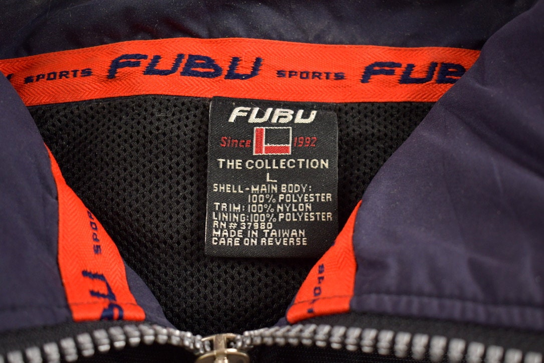 Vintage 1990s Fubu Extreme Sports Embroidered Windbreaker Jacket