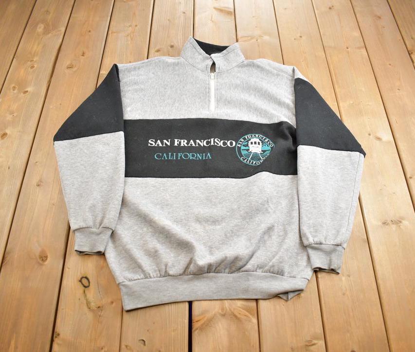 Vintage 1980s San Francisco California Souvenir Travel Zip Up Sweatshirt
