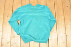 Vintage 1990s FOTL Blank Teal Crewneck Sweatshirt Men's S