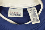 Vintage 1990's Cute Double Collar Graphic Crewneck