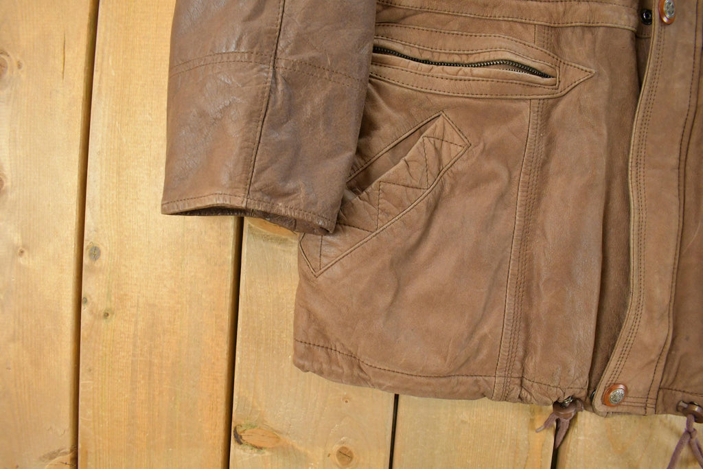 Vintage 1980s Don Camillo Leather Jacket Men's XL