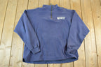 Vintage 1990s Starter Connecticut Huskies University Quarter Zip Crewneck