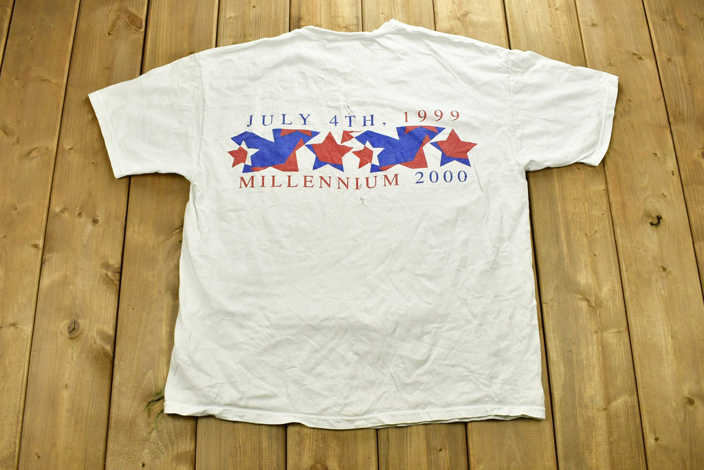 Vintage 1999-2000 July 4th Millennium T-Shirt