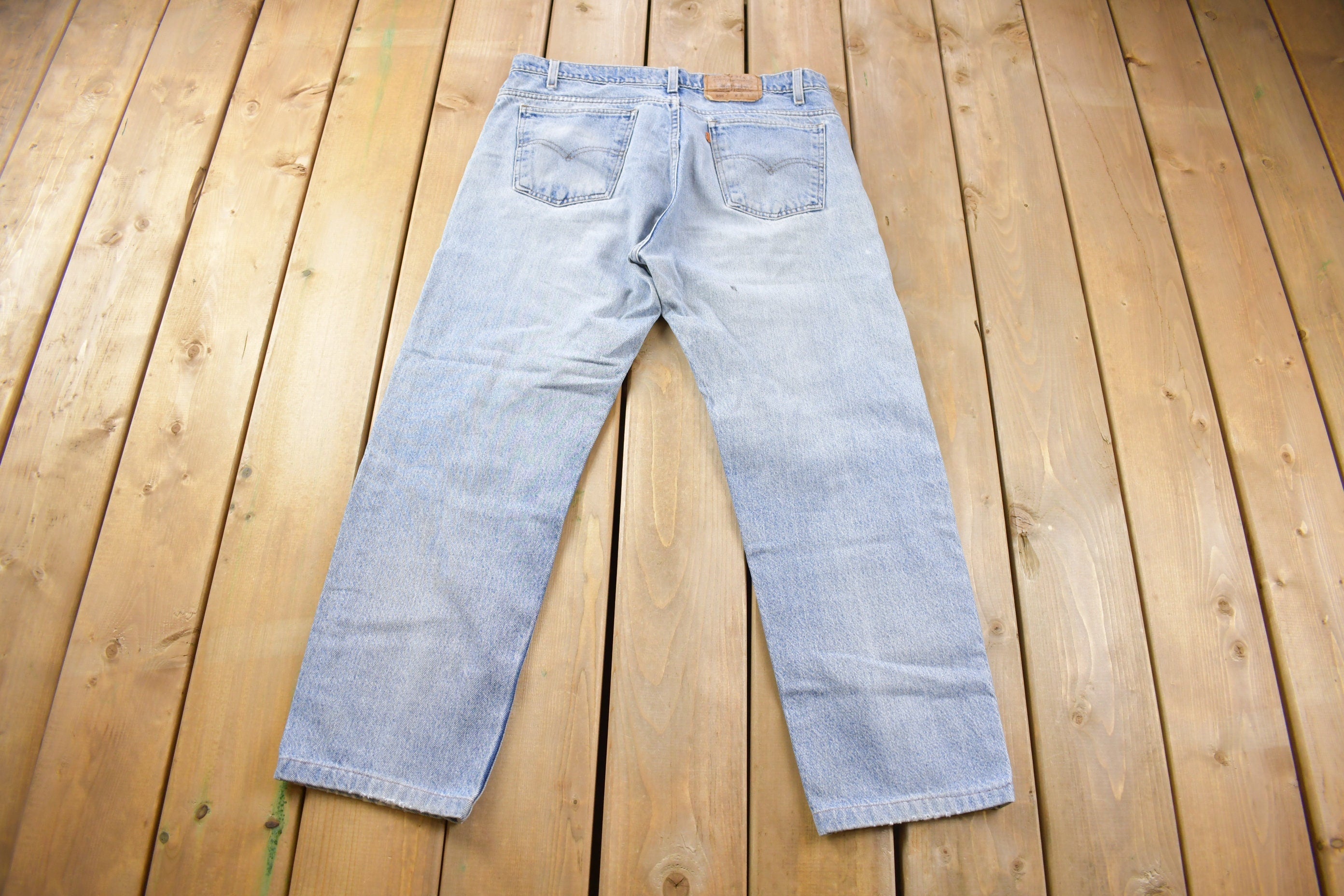 Vintage 1990s Levi's 505 Orange Tab Denim Jeans Size 36 x 27