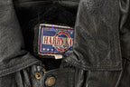 Vintage 1990s Harry Kayn Leather Biker Jacket Men's 2XL