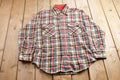 Vintage 1990s JC Penney Plaid Wool Flannel Button Up Shirt  1990s Button Up  Vintage Flannel  Plaid Shirt  Button Down  Wool Button Up