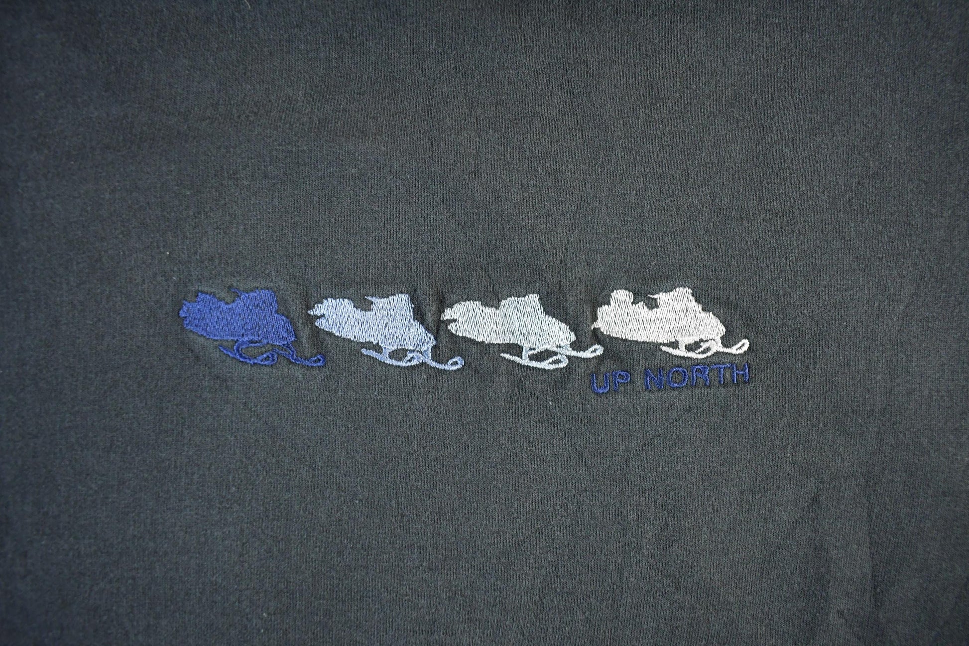 Vintage 1990s Art Unlimited Snowmobile Hoodie Men's Large