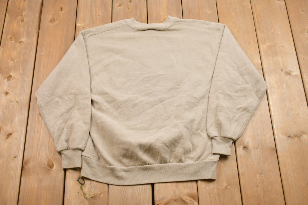 Vintage 1990s Embroidered Bird House Crewneck Sweatshirt