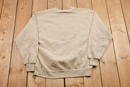 Vintage 1990s Embroidered Bird House Crewneck Sweatshirt