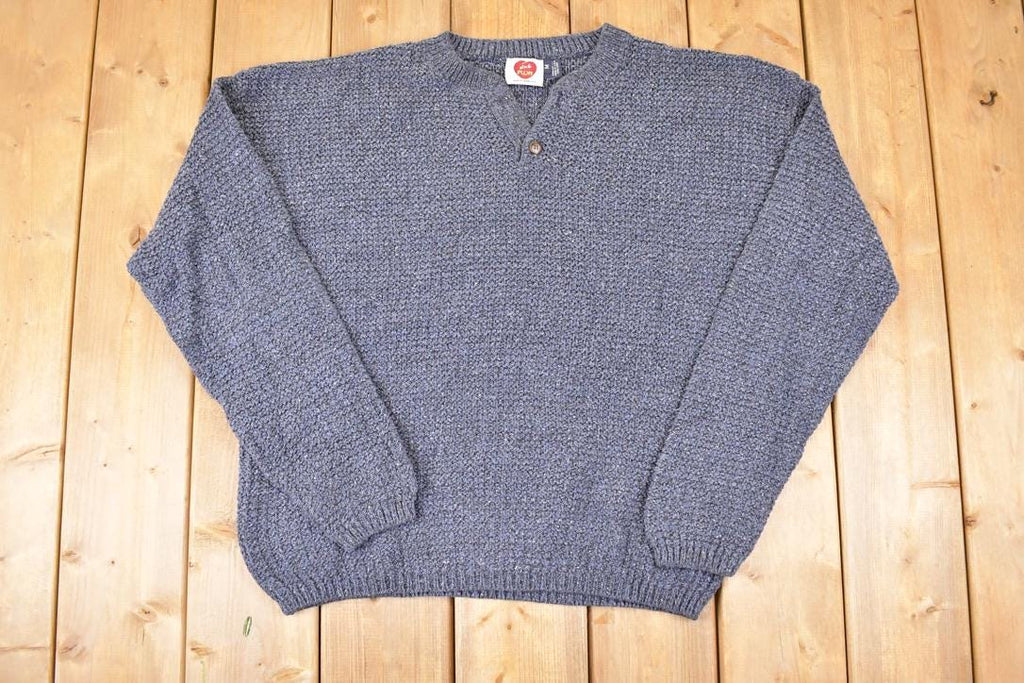 Vintage 1990s Im A Plum Knit Crewneck Sweater Men's L