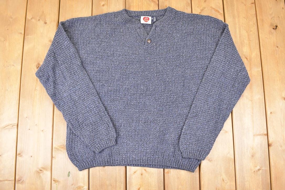 Vintage 1990s Im A Plum Knit Crewneck Sweater Men's L