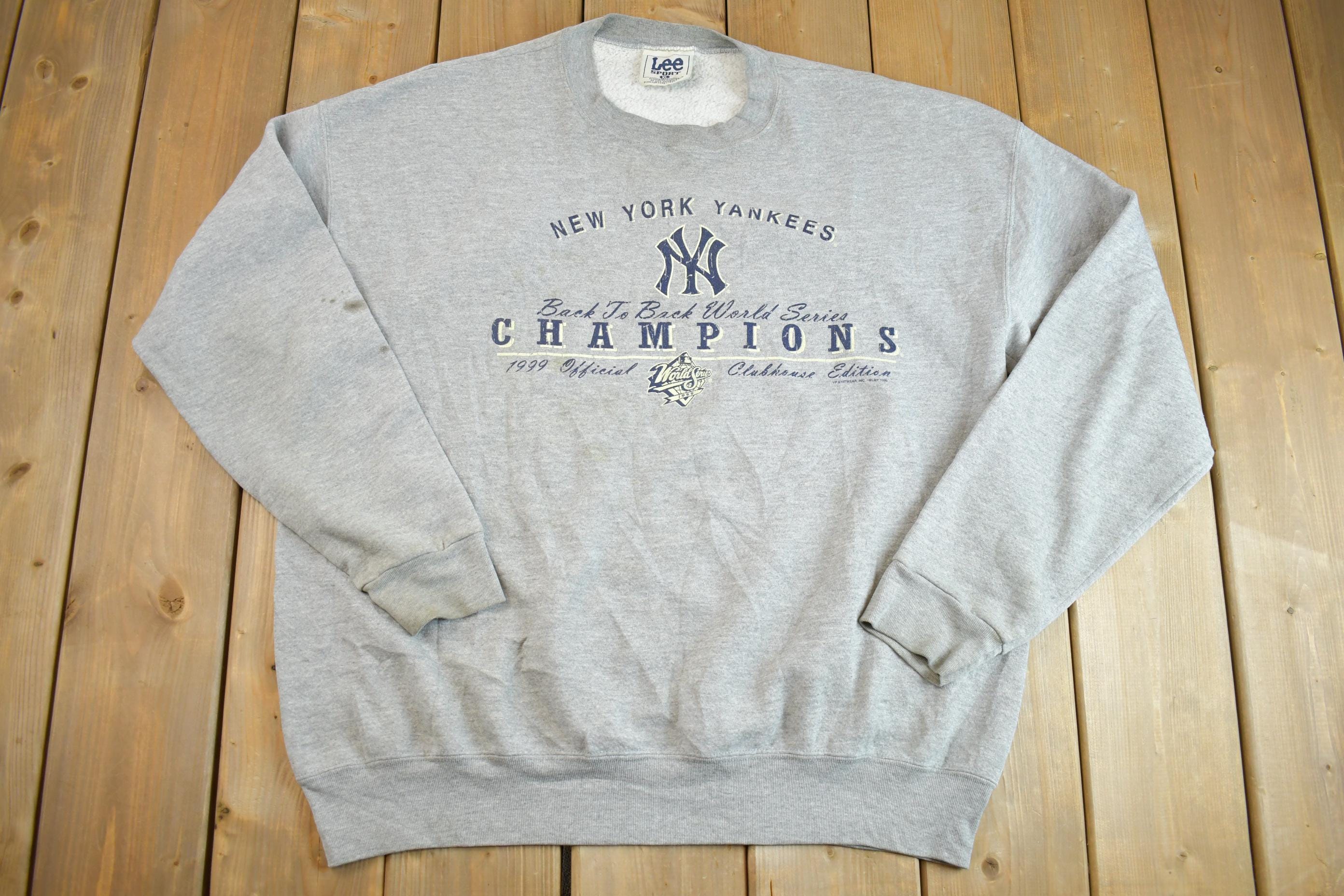 Vintage 1999 New York Yankees MLB Championship Baseball Crewneck Sweatshirt - XL