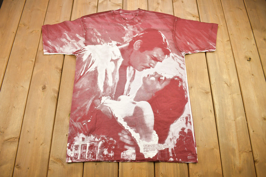 Vintage 1990s Gone With The Wind All Over Print Movie Promo T-shirt