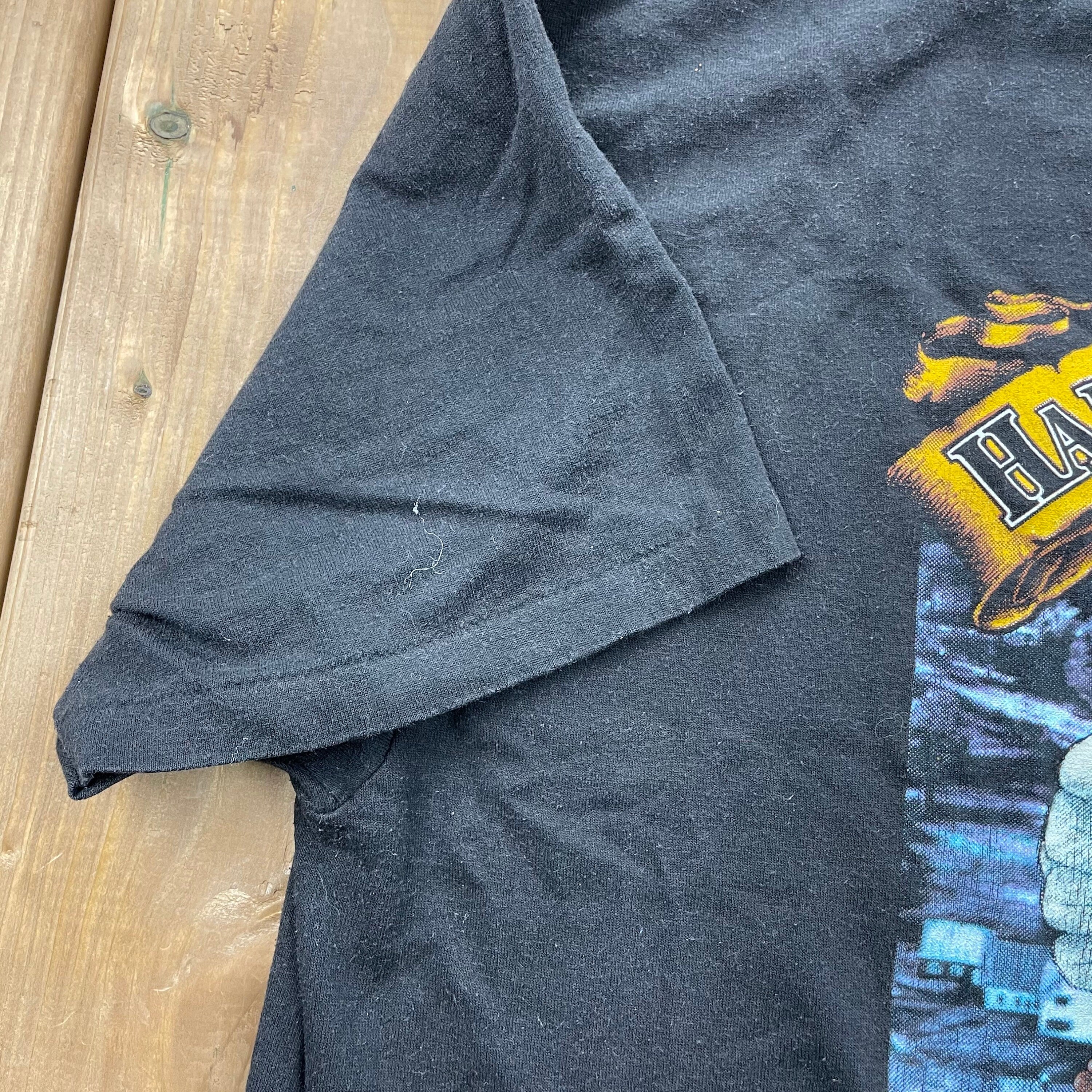Vintage 1989 Harley Davidson Motorcycles 3D Emblem Eagle T-Shirt