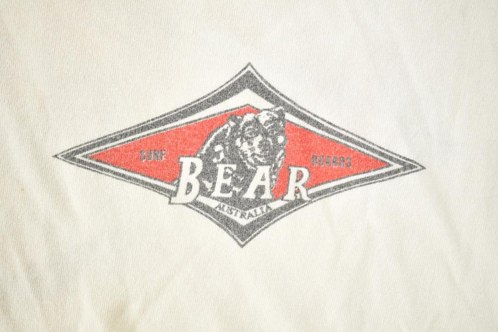 Vintage 1990s Bear Surf Boards Australia Graphic T Shirt Made In Australia
