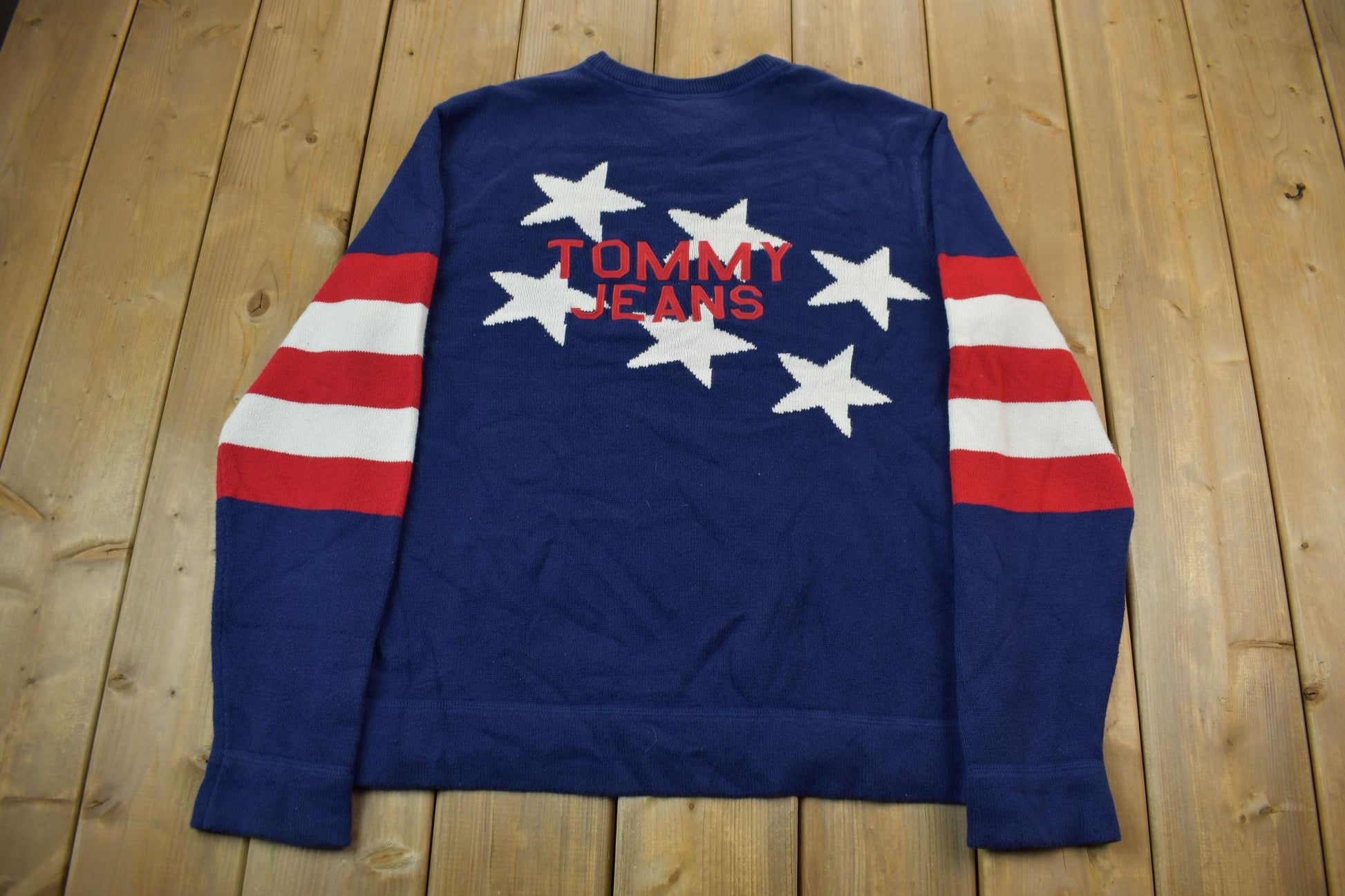 Vintage 1990s Tommy Jeans Knit Crewneck Sweater