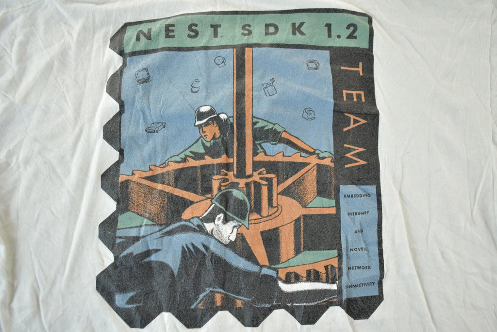 Vintage 1990s Nest SDK Tech Graphic T-Shirt