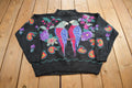 Vintage 1980s Embroidered Knit Parrot Nature Crewneck Sweatshirt Made In USA