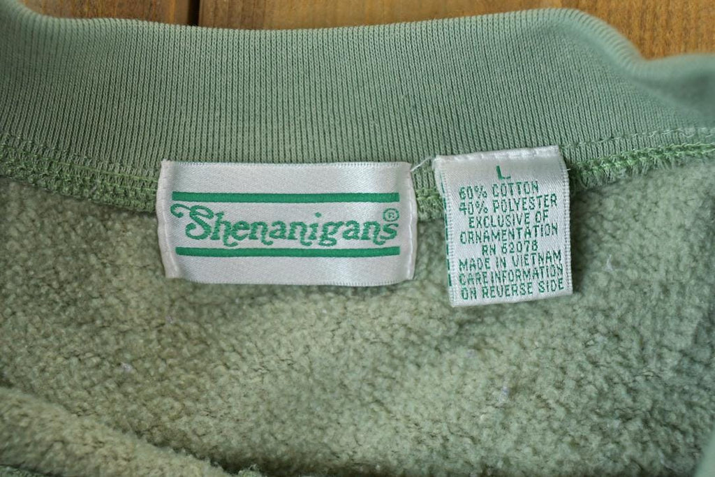 Vintage 1990s Shenanigans Floral Cute Crewneck Sweater