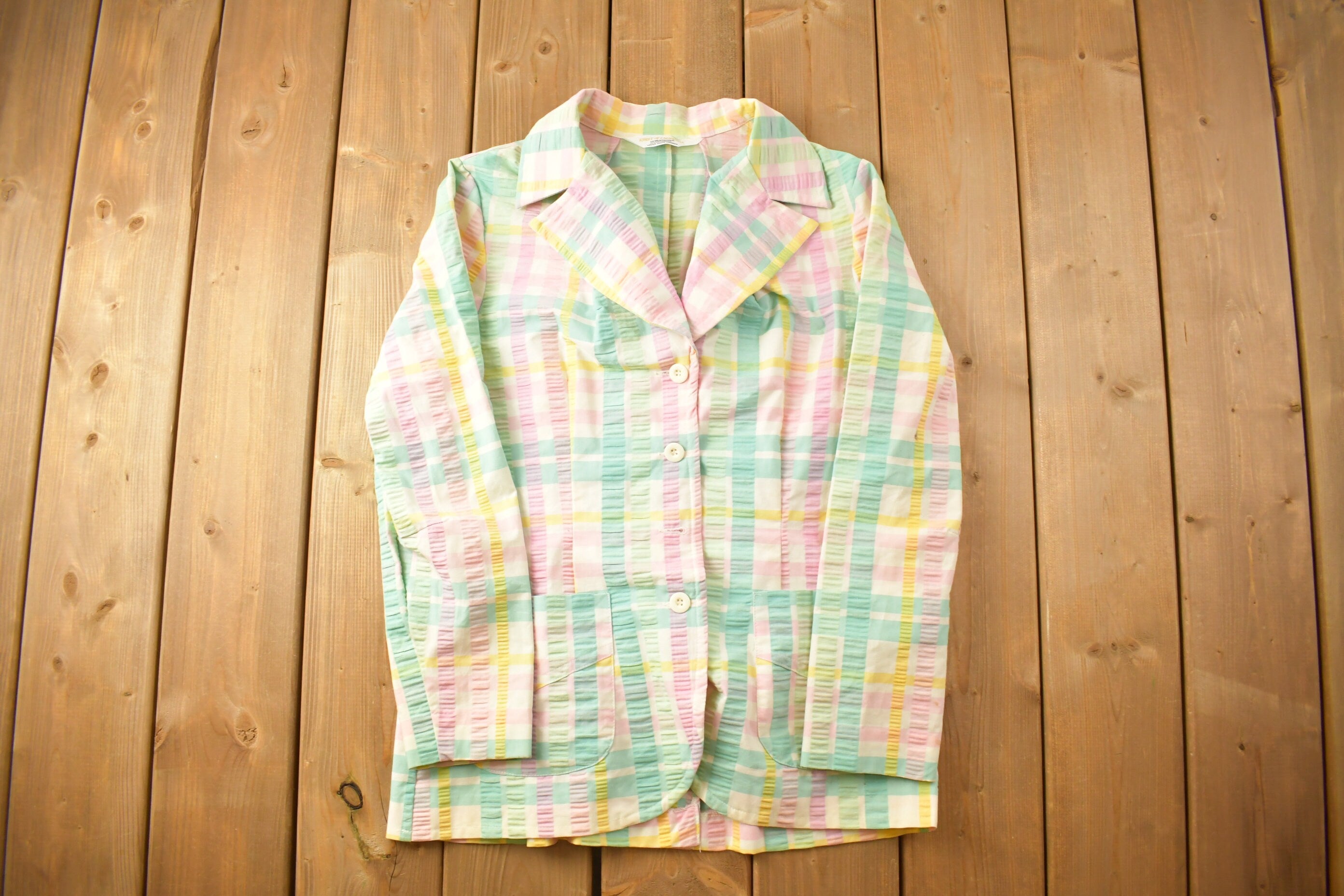 Vintage 1990s Koret Of California Plaid Button Up Shirt