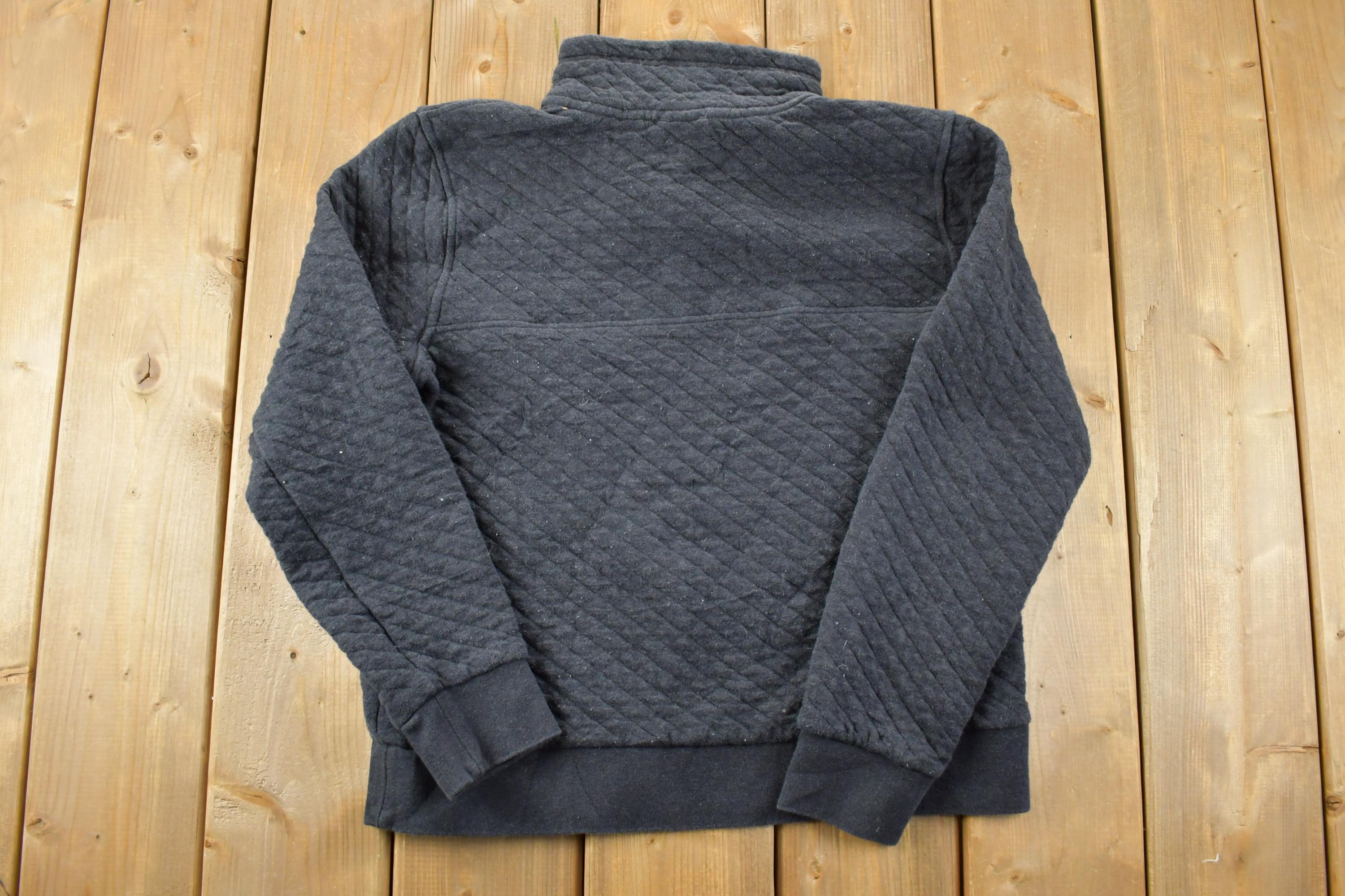 Vintage 1990s patagonia Organic Cotton Quarter Button Crewneck Sweatshirt