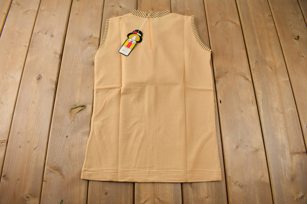 True Vintage 1960s Deadstock Helen Sue Sleeveless Blouse With Tie Made In Japan